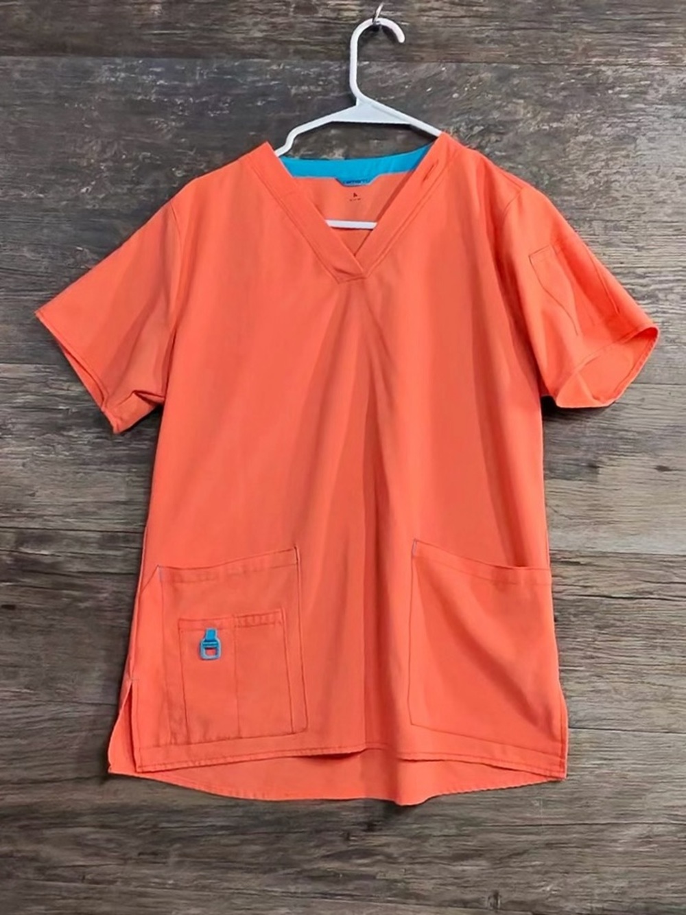 Carhartt Women's Orange V-Neck Scrub Top